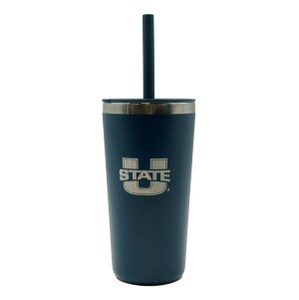 U-State Hydro Flask Tumbler with Straw Lid - 20 Oz. indigo blue